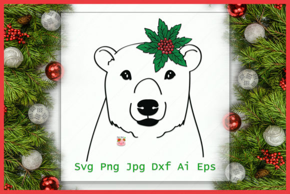 Bear Santa Hat Svg File