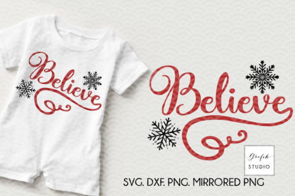 Believe Christmas SVG Cut File