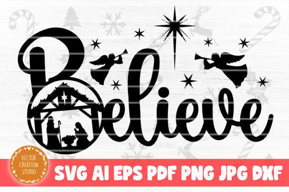Believe Nativity Christmas SVG Cut File Review for Real Projects