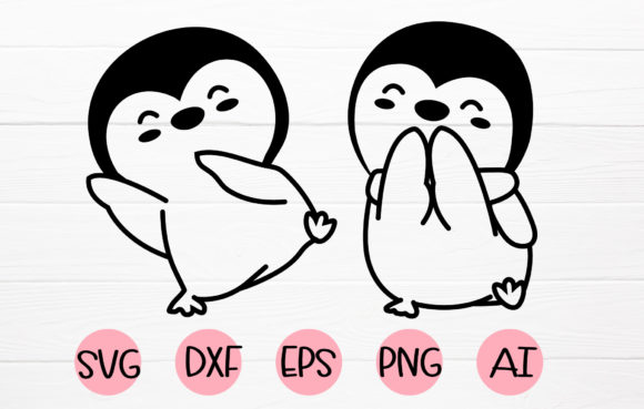 Cute Baby Penguin Svg