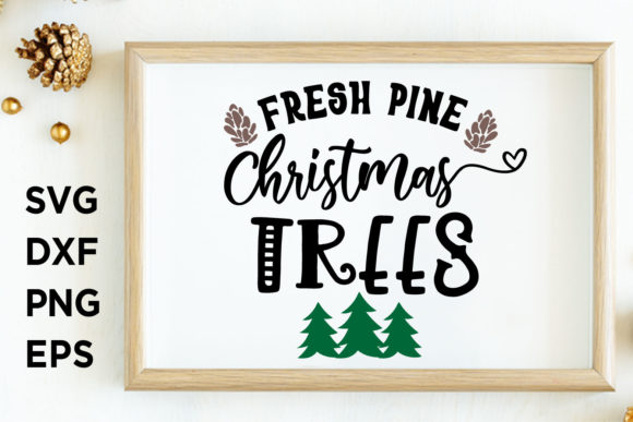 Fresh Pine Christmas Trees SVG