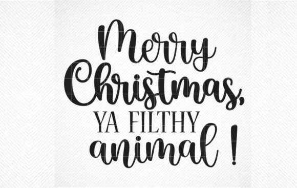 Merry Christmas Ya Filthy Animal SVG Review: A Bold Holiday Embroidery Design