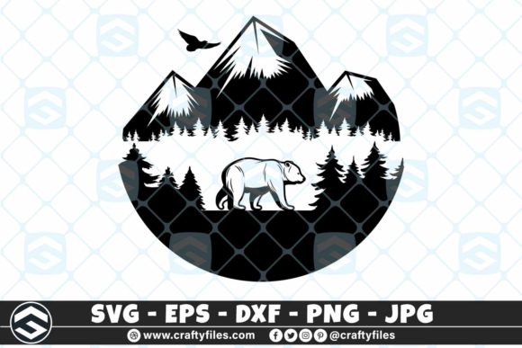 Moutains and Trees Beer Mama Beer SVG