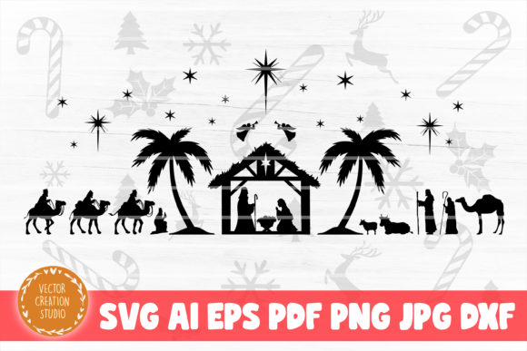Nativity Scene Christmas SVG Cut File Review for Real Projects