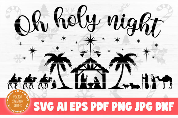 Oh Holy Night Nativity SVG Cut File Review for Real Projects