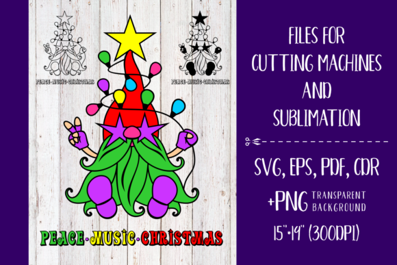 Peace Music Christmas - Nordic Gnome SVG Review for Real Projects