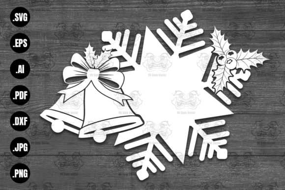 Snowflake Name Frame SVG File