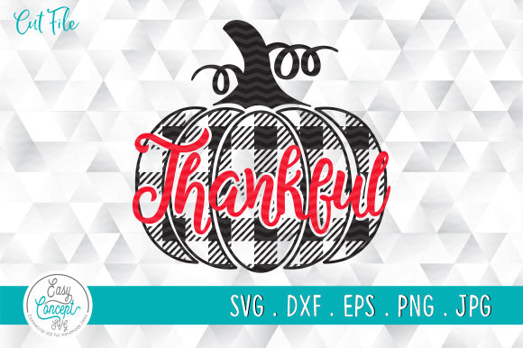 Thankful Pumpkin Svg