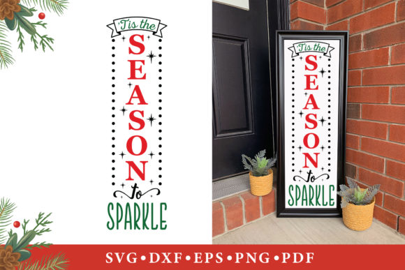 Tis the Season to Sparkle, Christmas SVG